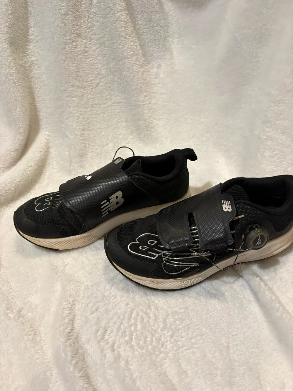 New Balance Black Athletic Sneakers with Boa Dial and Strap